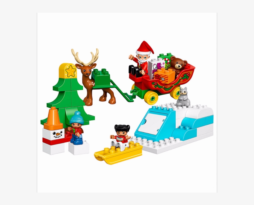 24809-1 - Lego Duplo Ville 10837 Les Vacances D'hiver Du Père, transparent png download