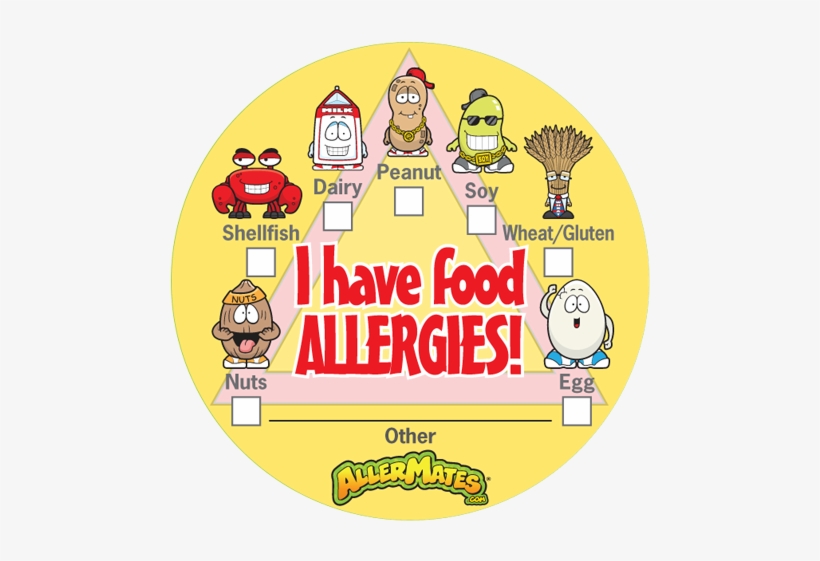 Food Allergy Stickers For Kids Allergy Stickers For - Allergy Sticker, transparent png download