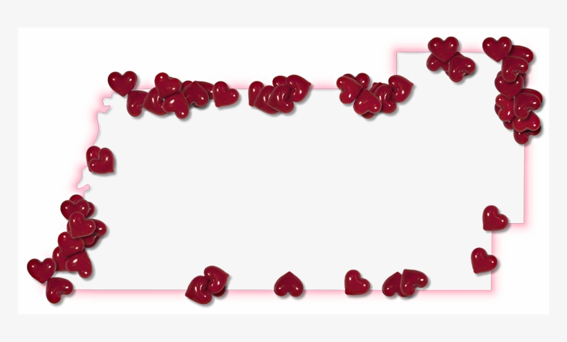 A Map Of Pasco With A Pink Glow Outline And Randomly - Fancy Frame, transparent png download