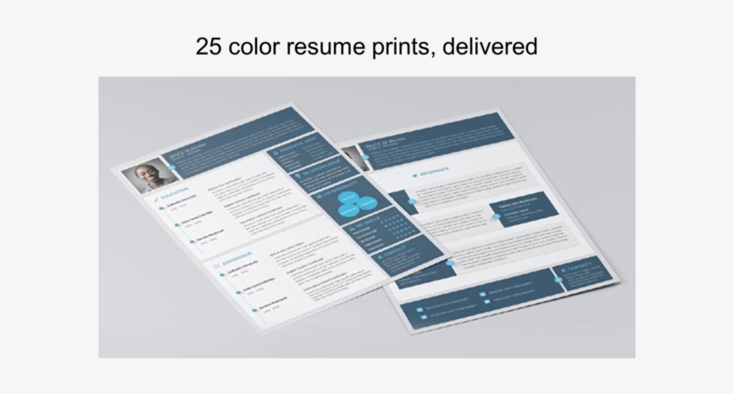 Color Resume Prints - Résumé, transparent png download