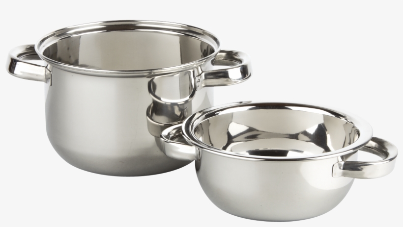 Stainless Steel Mussel Pots 270cl/120cl - Buzz Cb0023 Mussel Pot With Lid 20cm/8inch X 1, transparent png download