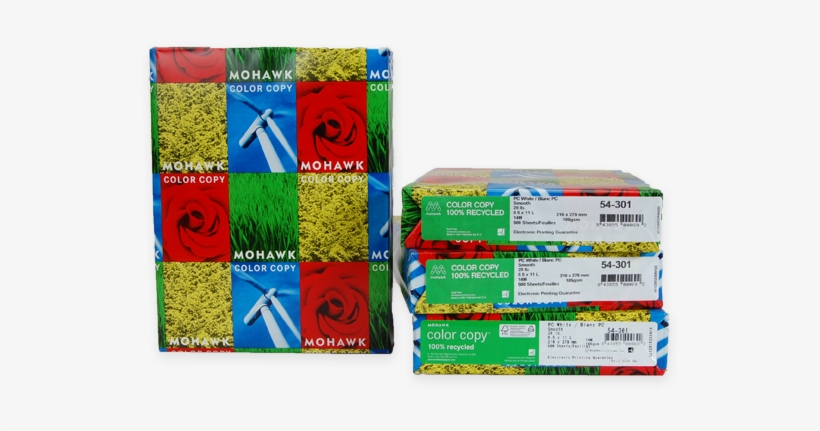 11x17" 100% Pcw Color Imaging Paper - Mohawk 500-sheet 8.5" X 11" Recycled Colour Copy Paper, transparent png download