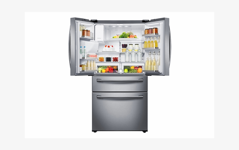 Picture 1 Of - Samsung Rf25hmedbsr/aa 33 Inch Wide 4 - Door Refrigerator, transparent png download