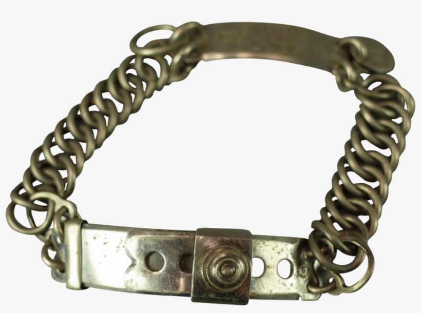 Nickel Dog Collar With Engraved Name Plate - Bracelet, transparent png download