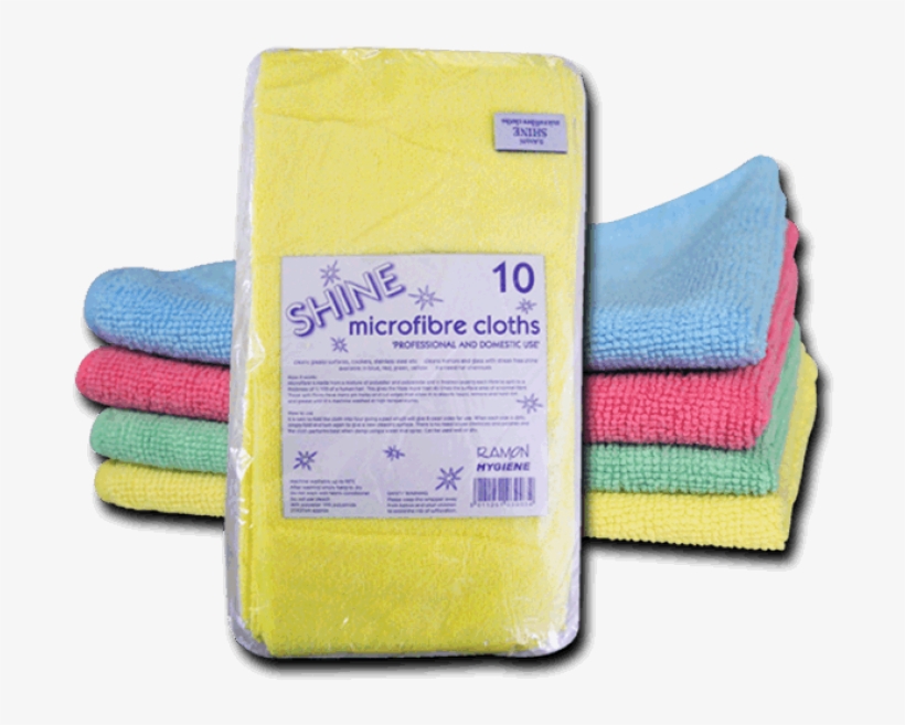 Shine Microfibre Cloths Blue - Microfiber, transparent png download