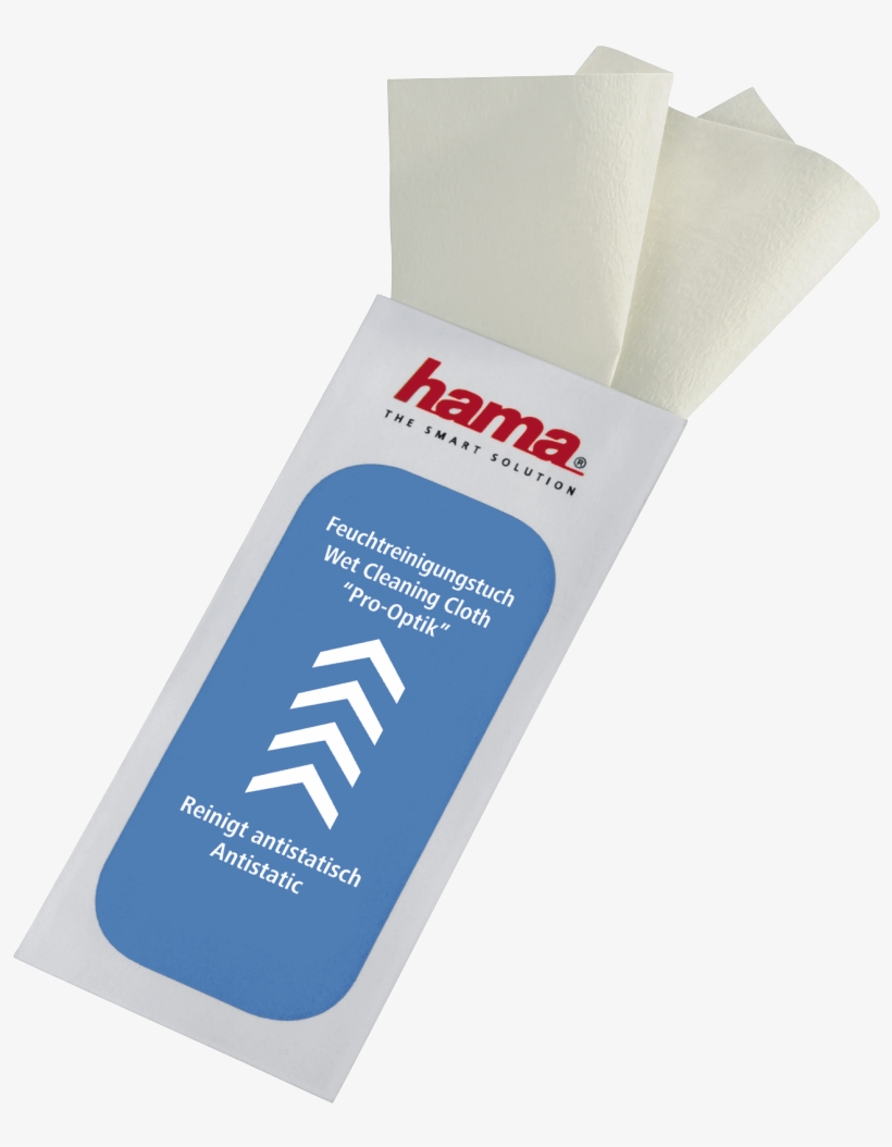"pro-optic" Wet Cleaning Cloths, 10 Pieces - Hama, transparent png download