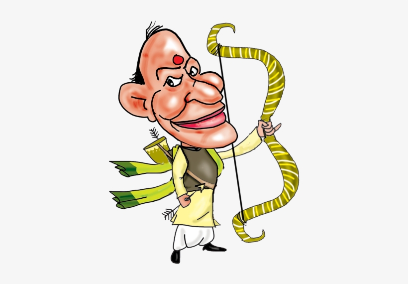 Rajnath Singh Caricature - Cartoon, transparent png download
