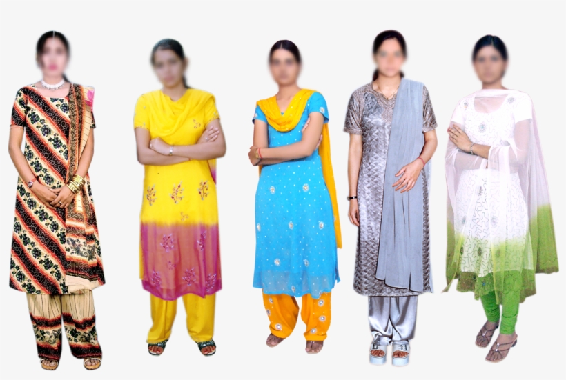 Punjabi Dress For Ladies - Silk, transparent png download