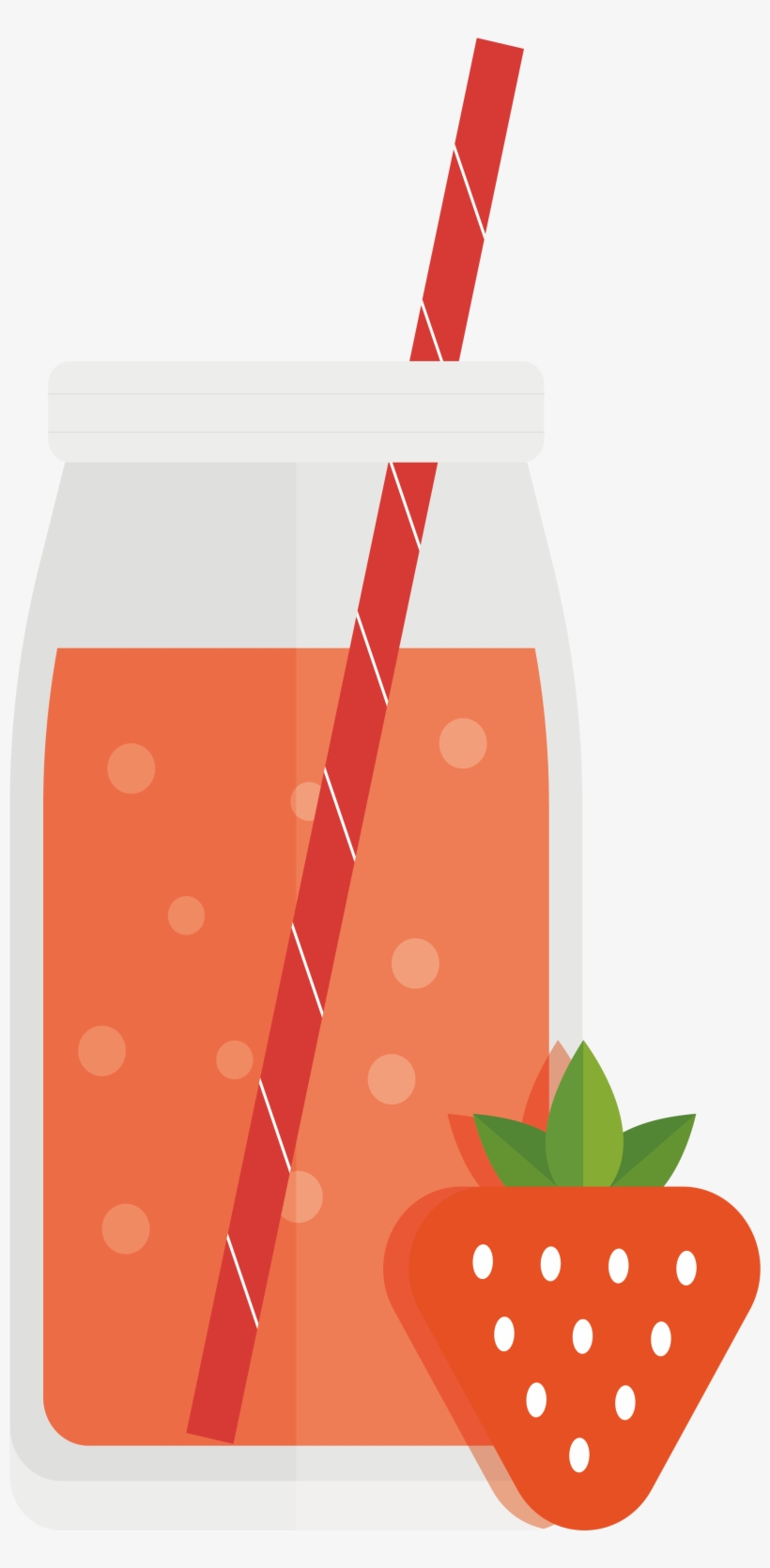Clip Art Black And White Stock Aedmaasikas Design - Strawberry Juice, transparent png download