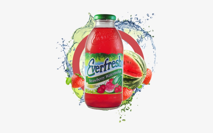 100% Juice Strawberry Watermelon - Everfresh Juice Blend Cocktail, Cranberry Apple - 32, transparent png download
