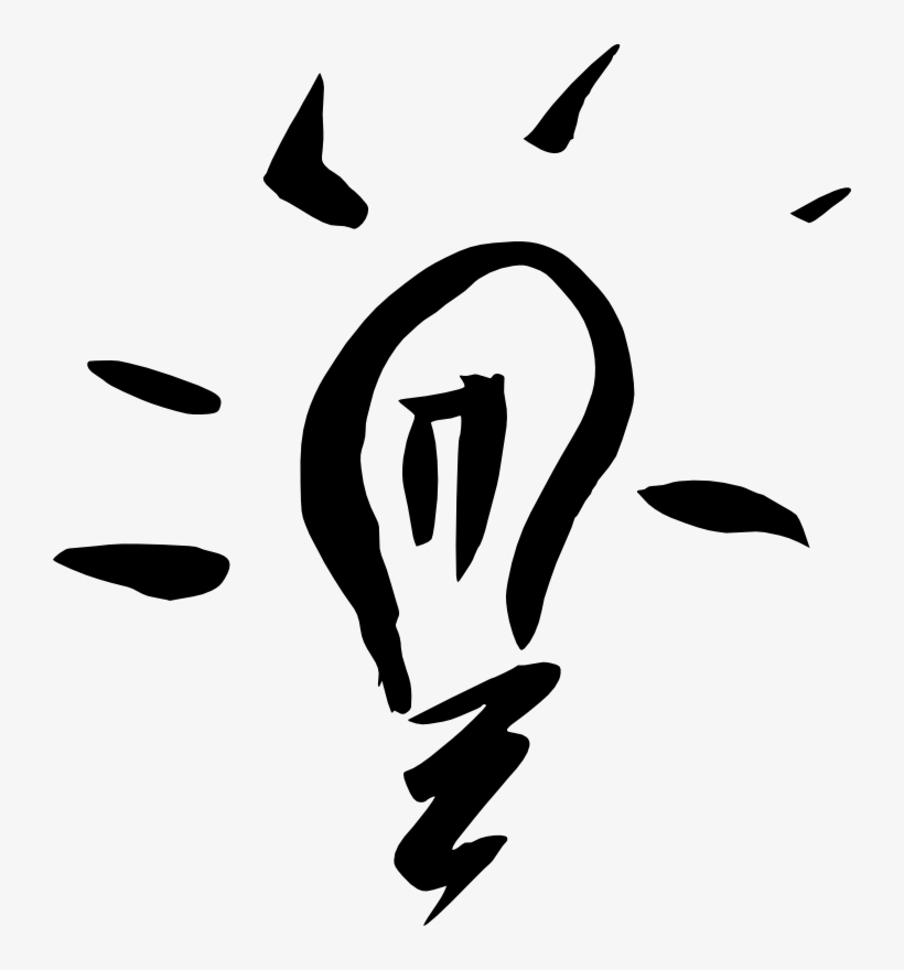 6 Lightbulb Drawing - Lightbulb Drawing Transparent, transparent png download