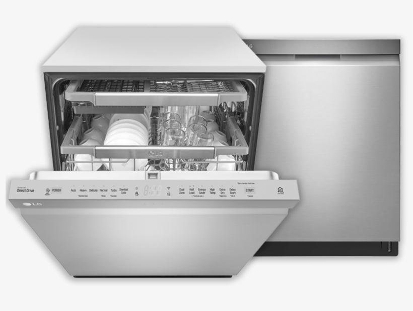 24" Tall Tub Built-in Dishwasher With Stainless Steel - Lg Ldp7786st 23.7" Built-in Dishwasher - Stainless, transparent png download