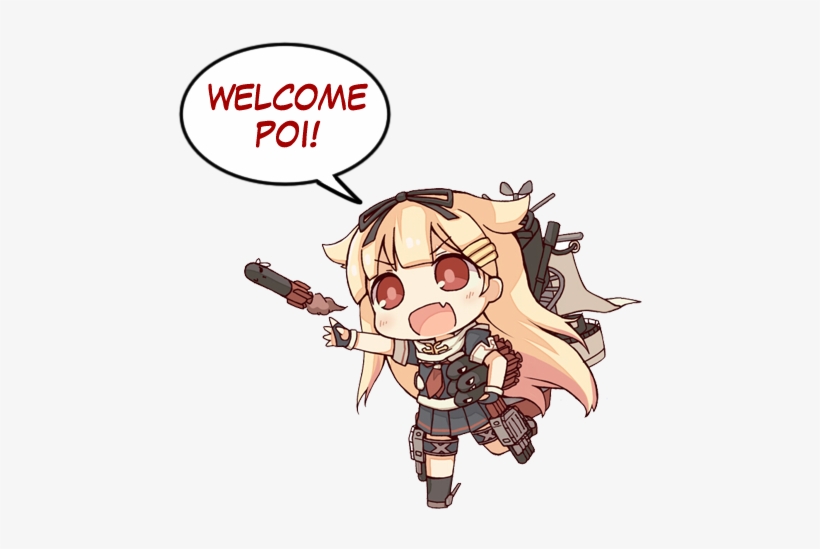 Welcome Poi - Kancolle Welcome, transparent png download