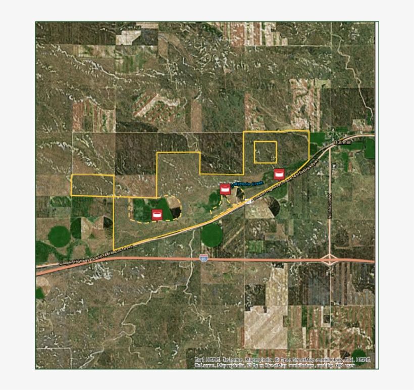 Panhandle Green Valley Ranch- Bushnell, Ne 69128, Usa - Map, transparent png download