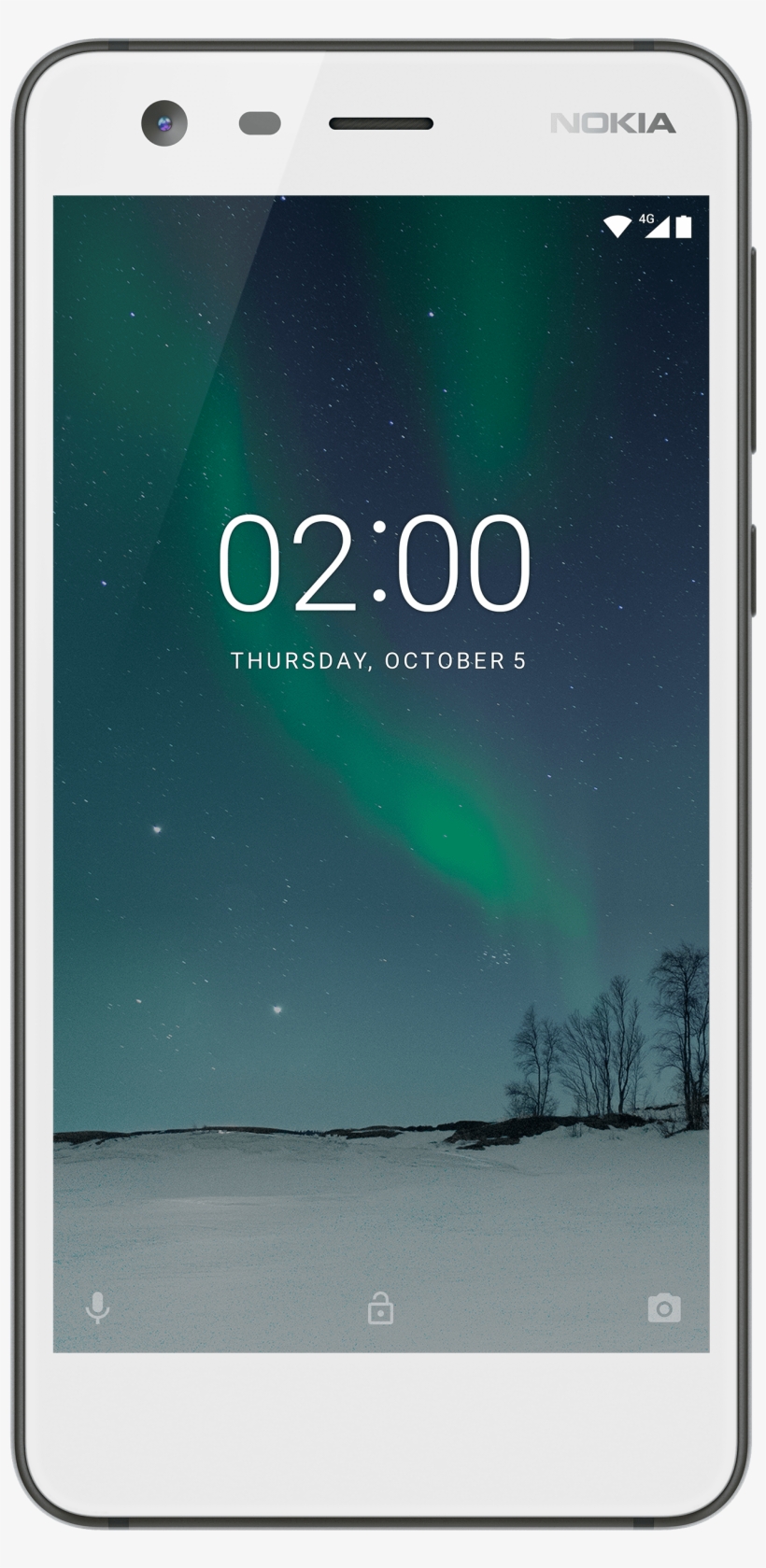 Nokia 2 Pewter / White - Nokia 2 Lte, transparent png download