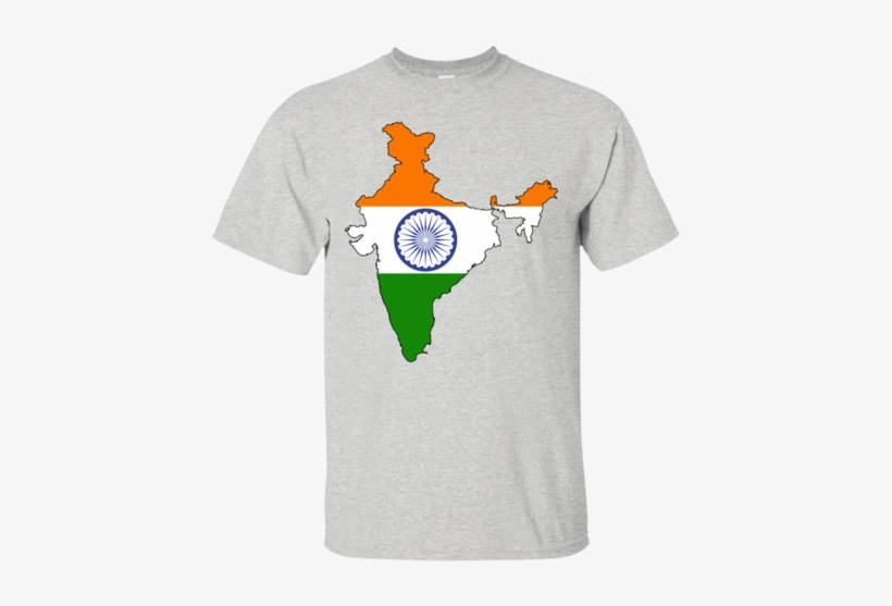 India Flag And Country Outline - Rick And Morty Pocket Tee, transparent png download