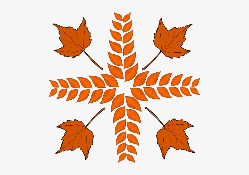 Foliage,dry - Leaves Cross, transparent png download