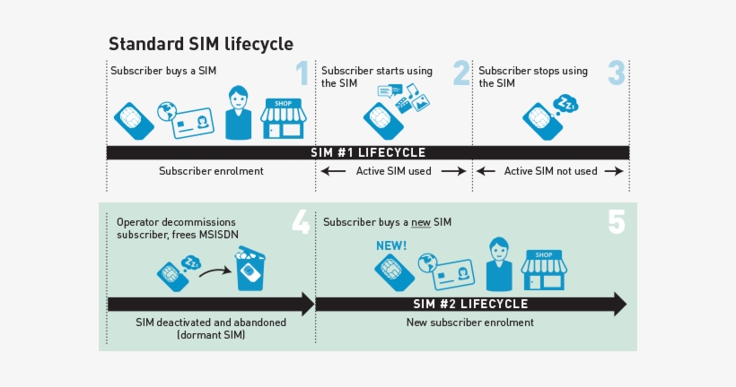 1 Standard Sim Lifecyle Without Real Time Sim - Subscriber Identity Module, transparent png download