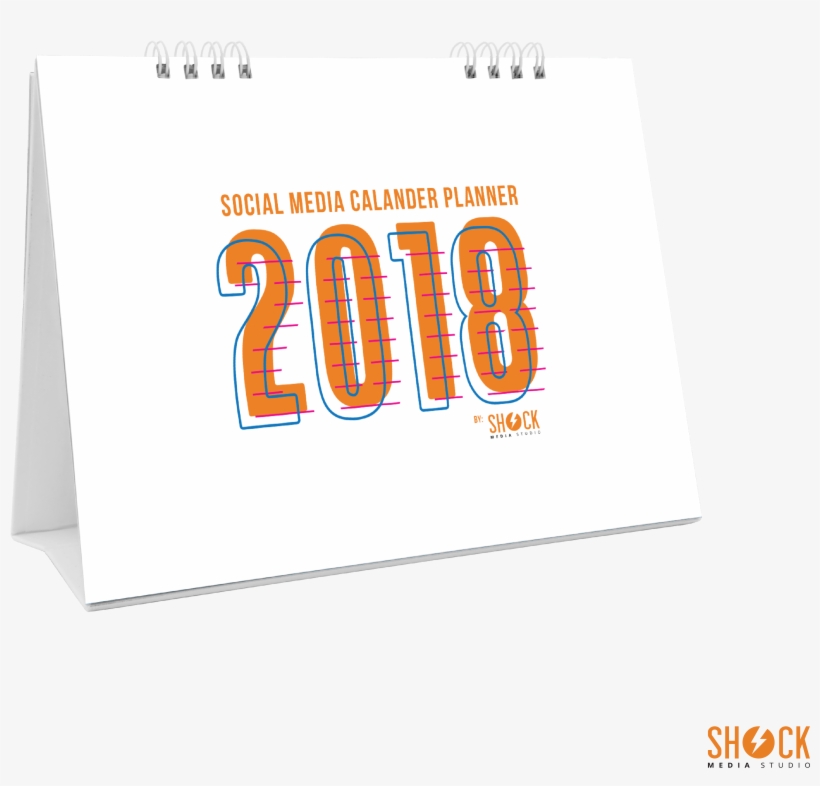 2018 Social Media Calendar Planner - Illustration, transparent png download