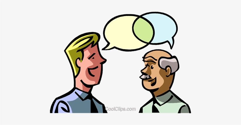 Two Businessmen Talking Royalty Free Vector Clip Art - Conversando Png, transparent png download
