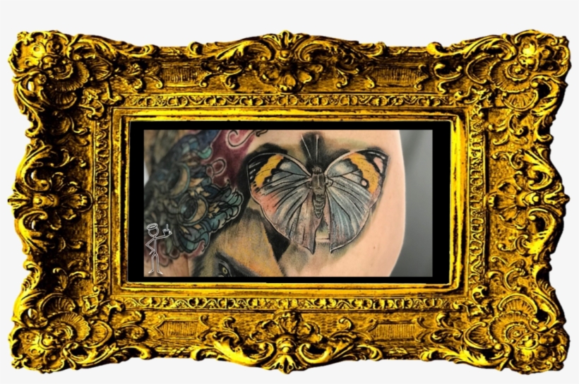 Realistic Butterfly Tattoo - Tattoo, transparent png download