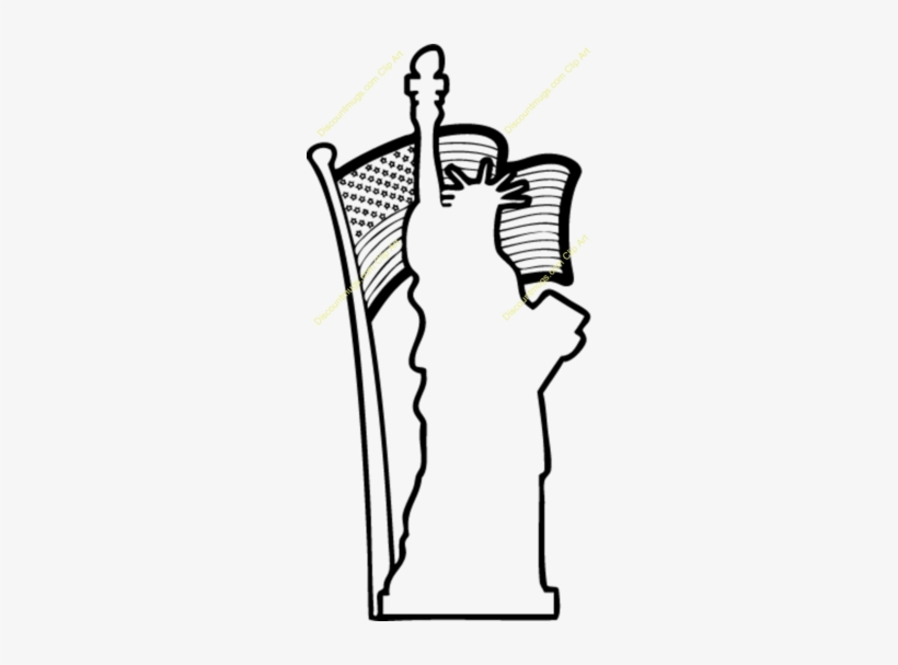 About 3320 Free Commercial & Noncommercial Clipart - Statue Of Liberty Clipart Outline, transparent png download
