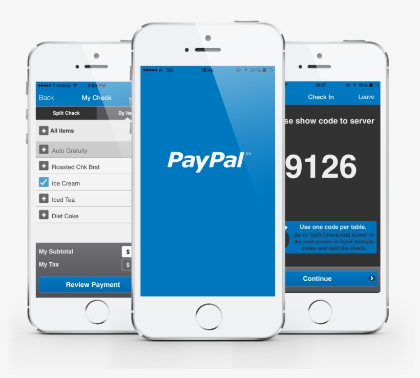 Paypal Pay Now Button Png Download - Paypal Mobile App Payment, transparent png download