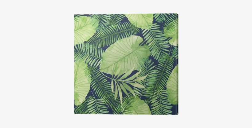 Tropical Seamless Pattern With Leaves - Tropical Seamless Pattern, transparent png download