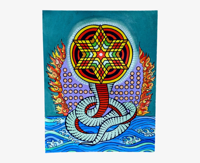 Hand-embellished Purusha And Prakriti Letterpress Print - Printing, transparent png download