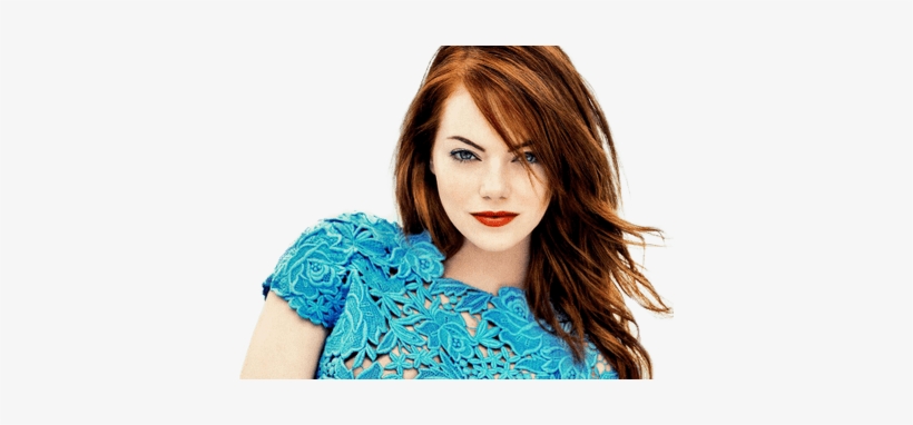Emma Stone Flower Dress Close Up - Most Beautiful Actresses, transparent png download