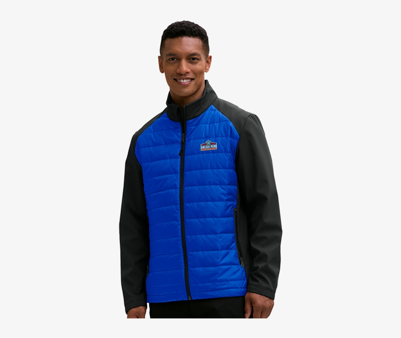 Men's Royal/black Air Force Falcons Hybrid Full-zip, transparent png download