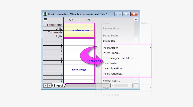 Inserting Graphs, Images And Other Objects Into Worksheet - Worksheet, transparent png download
