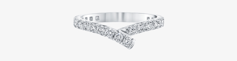 Ribbon Diamond Wedding Band - Wedding Ring, transparent png download