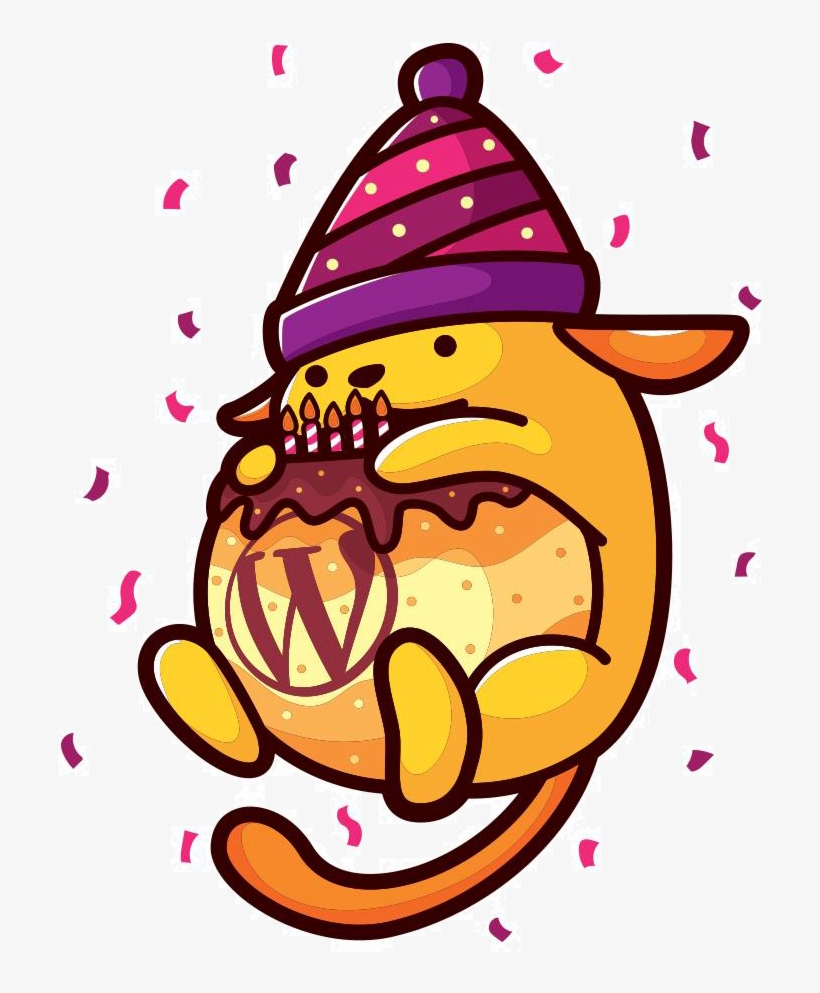 Birthday Wapuu - Wordpress Wapuu, transparent png download