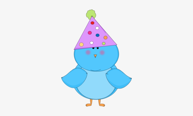 Blue Party Hat Clip Art - Birds Birthday Clip Art, transparent png download