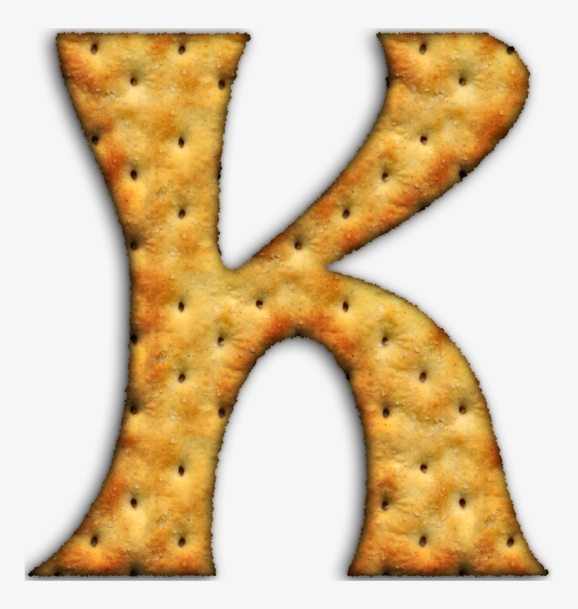 Alfabeto Hecho Con Galletas Saladas - Letter, transparent png download