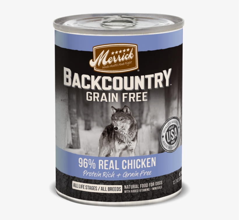 Merrick Backcountry Grain Free Backcountry 96% Chicken - Merrick Backcountry 96 Real Chicken Can Dog Food, transparent png download