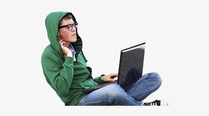The Race To Protect Data New Bill - Student With Laptop Png, transparent png download