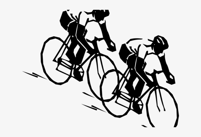 Racer Clipart Cycling Competition - Bicycle Racing Clipart, transparent png download