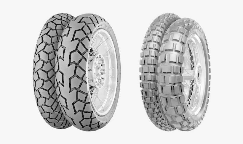 Both Tyres Feature Deep Grooves To Assist With Traction - 90/90-21 (54t) Continental Twinduro Tkc80 Dual Sport, transparent png download