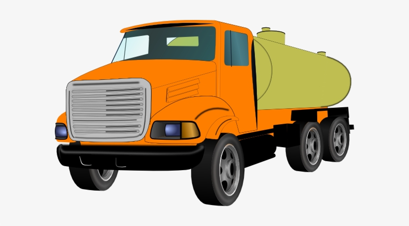 Truck Clipart Free - Oil Truck Clip Art, transparent png download