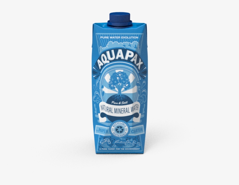 Aquapax Still Natural Mineral Water In An Eco Paper - Aquapax Still Natural Mineral Water Carton 24 X 500ml, transparent png download