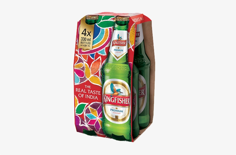 4 X 330ml Bottles - Kingfisher, transparent png download