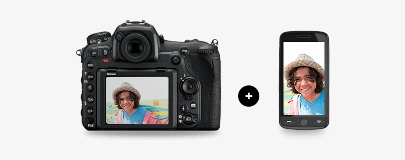 Share Instantly - Nikon D500 (kit 16-80mm) Camera, transparent png download