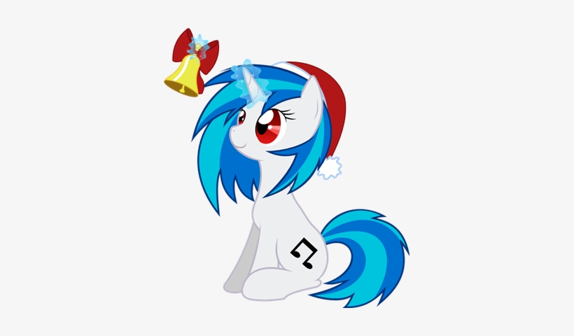 Artist Nazoth Bell Christmas Santa Hat Vinyl Scratch - Dj Pon3 Christmas Hat, transparent png download
