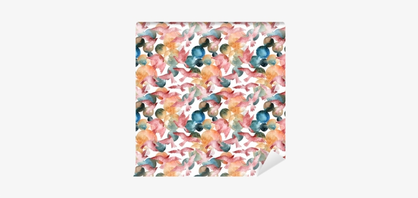 Abstract Watercolor Circles And Flying Birds Seamless - Gallery Direct Abstract Watercolor Circles By Tanycya, transparent png download