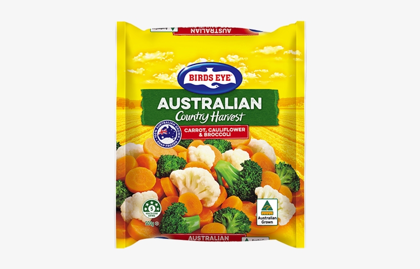 Carrot, Cauliflower & Broccoli - Birds Eye Country Harvest Mixed Vegetables Peas, transparent png download
