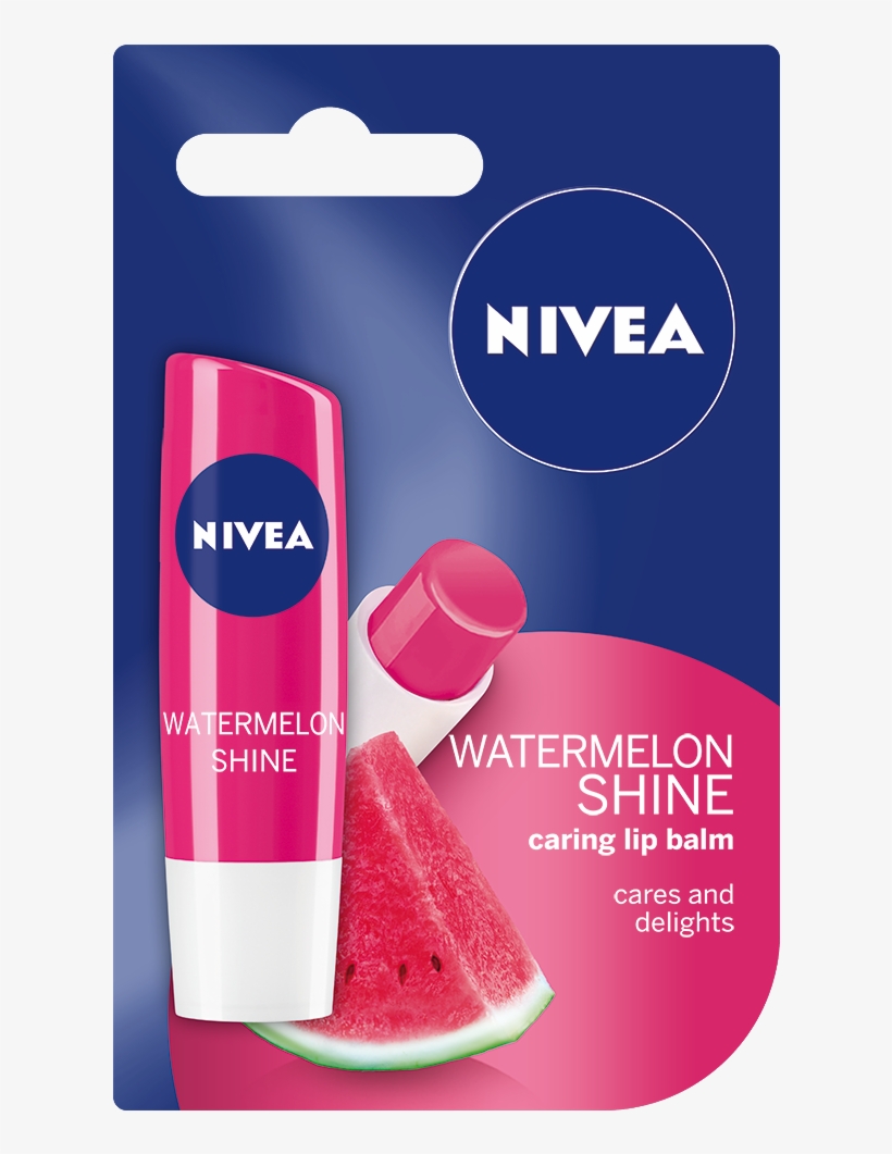 Taste The Summer Feel On Your Lips All Year Round While - Nivea Strawberry Shine Caring Lip Balm, transparent png download