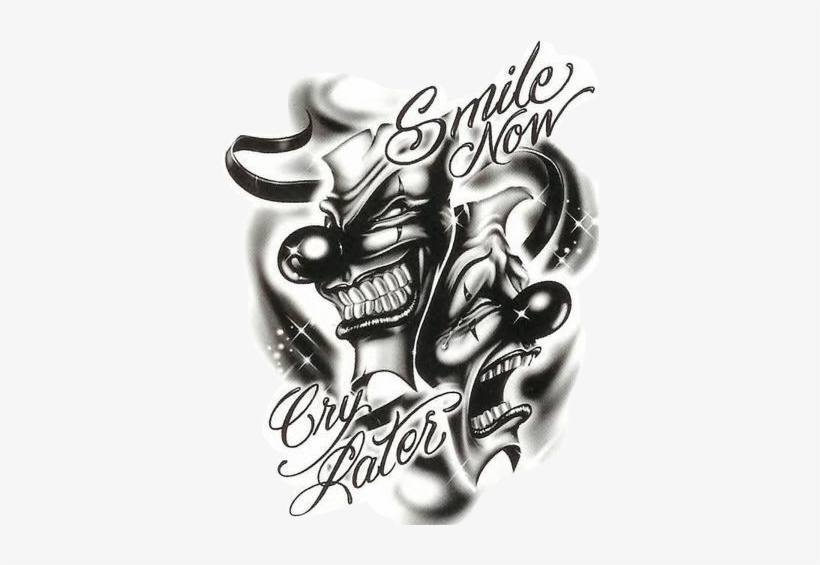 Download Png Transparent Library Gangster Smile Sad Clown Tattoo