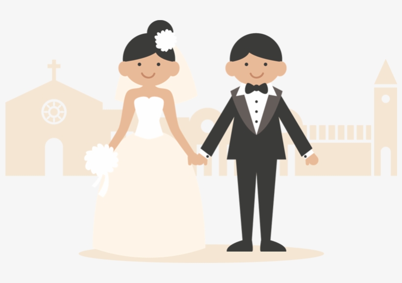 Wedding Couple Png - Marriage Reception Invitation Card, transparent png download